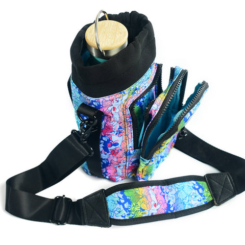Water Bottle Carrier - Cat Nap
