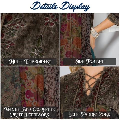 Chic Bohemian Stone-Washed Babydoll Dress - Gravel (Plus Size)