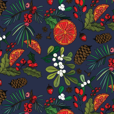 Footie - Mistletoe and Holly