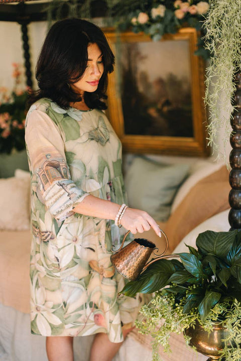 Artist Dress Tunic with Pockets - Fleur De Soleil