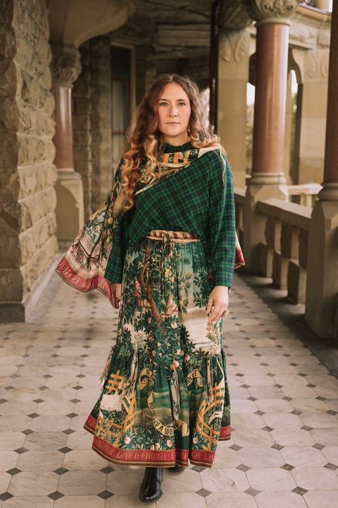 Atelier Skirt - Wildheart with Pockets Tassels & Unicorn