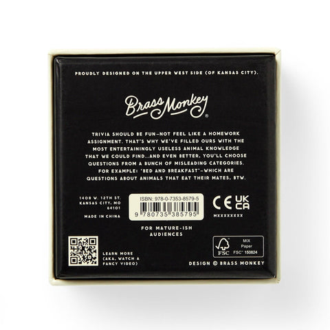 Game - Brass Monkey Useless Animal Trivia