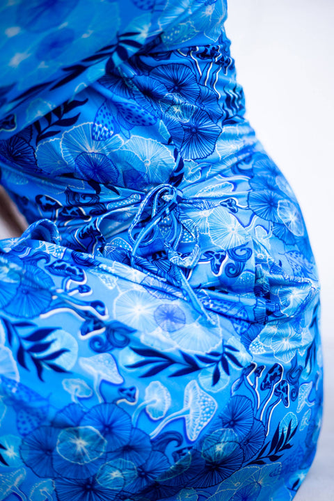 Women's Wrap Dress - Mushroom Forest