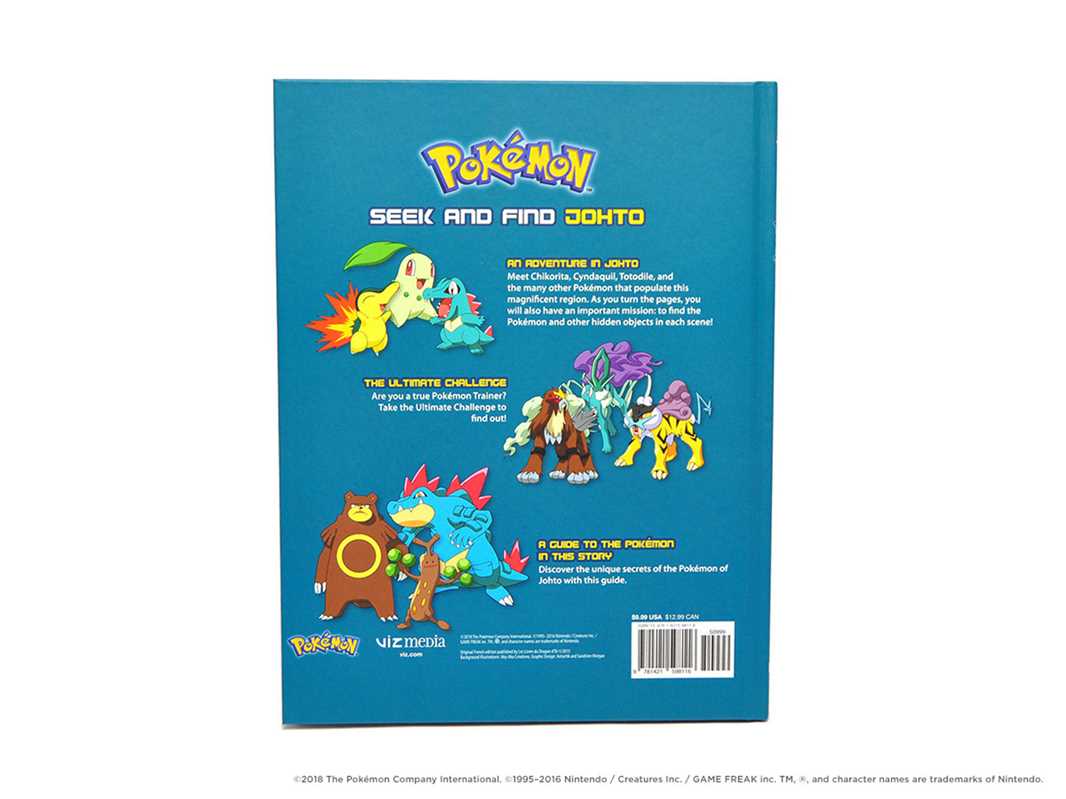 Book (Hardcover) - Pokémon Seek and Find: Johto