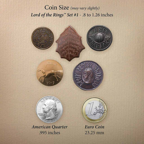 Set of Five Coins - The Lord of the Rings™ Set #1