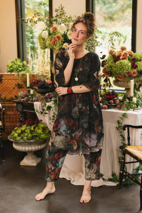 Artist Dress Tunic - Flight of Fancy Hummingbirds