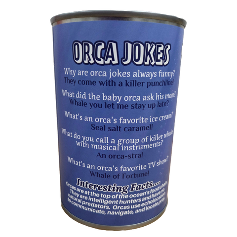 Stuffed Animal - Finley the Canned Orca (Standard Lid)