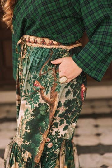 Atelier Skirt - Wildheart with Pockets Tassels & Unicorn