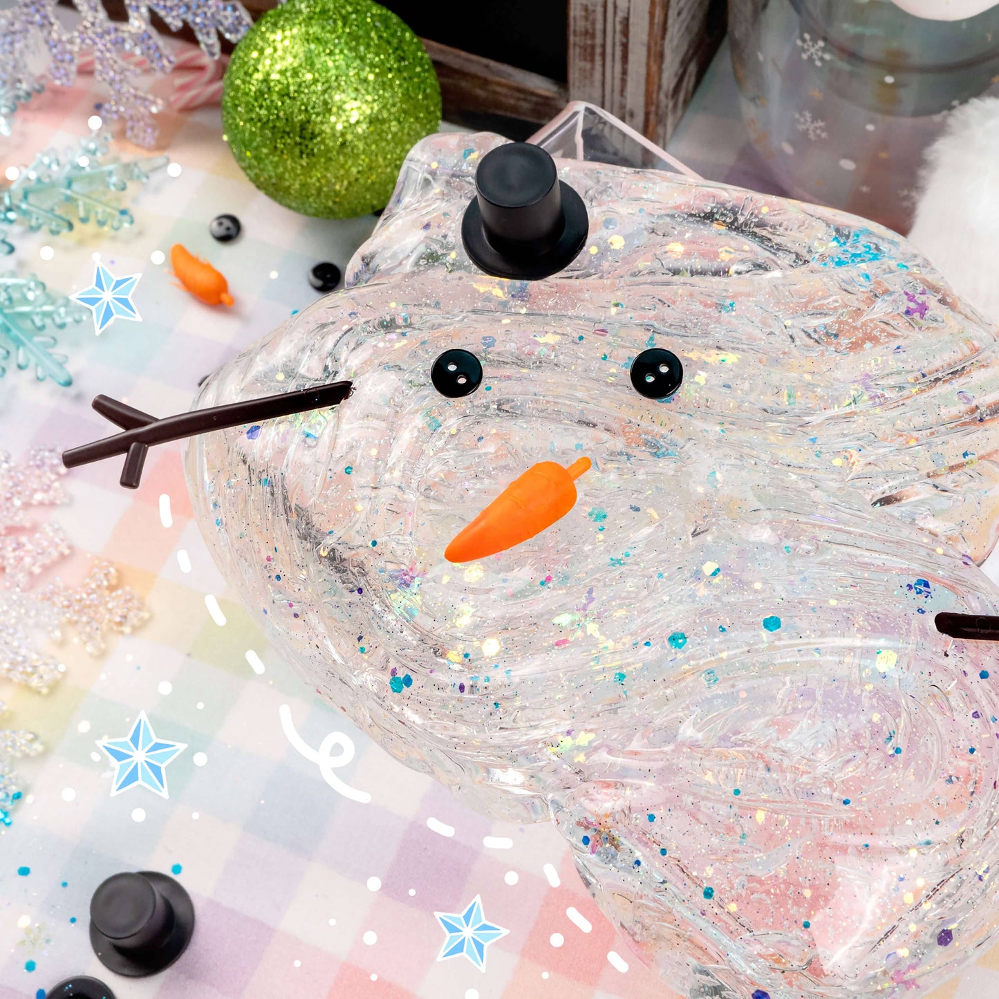 Slime - Melted Snowman Clear Putty