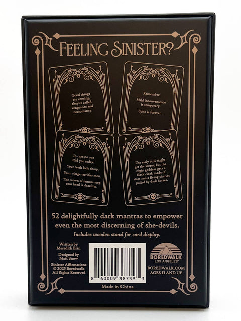 Card Deck - Sinister Affirmations