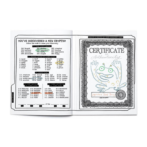 Coloring & Activity Book - Legendary Monsters Cryptids