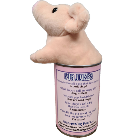 Stuffed Animal - Canned Pig (Standard Lid)