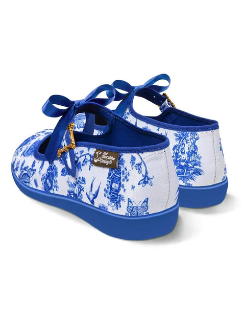 Women's Shoe - Chocolaticas® Toiles De Jouy Mary Jane Flat