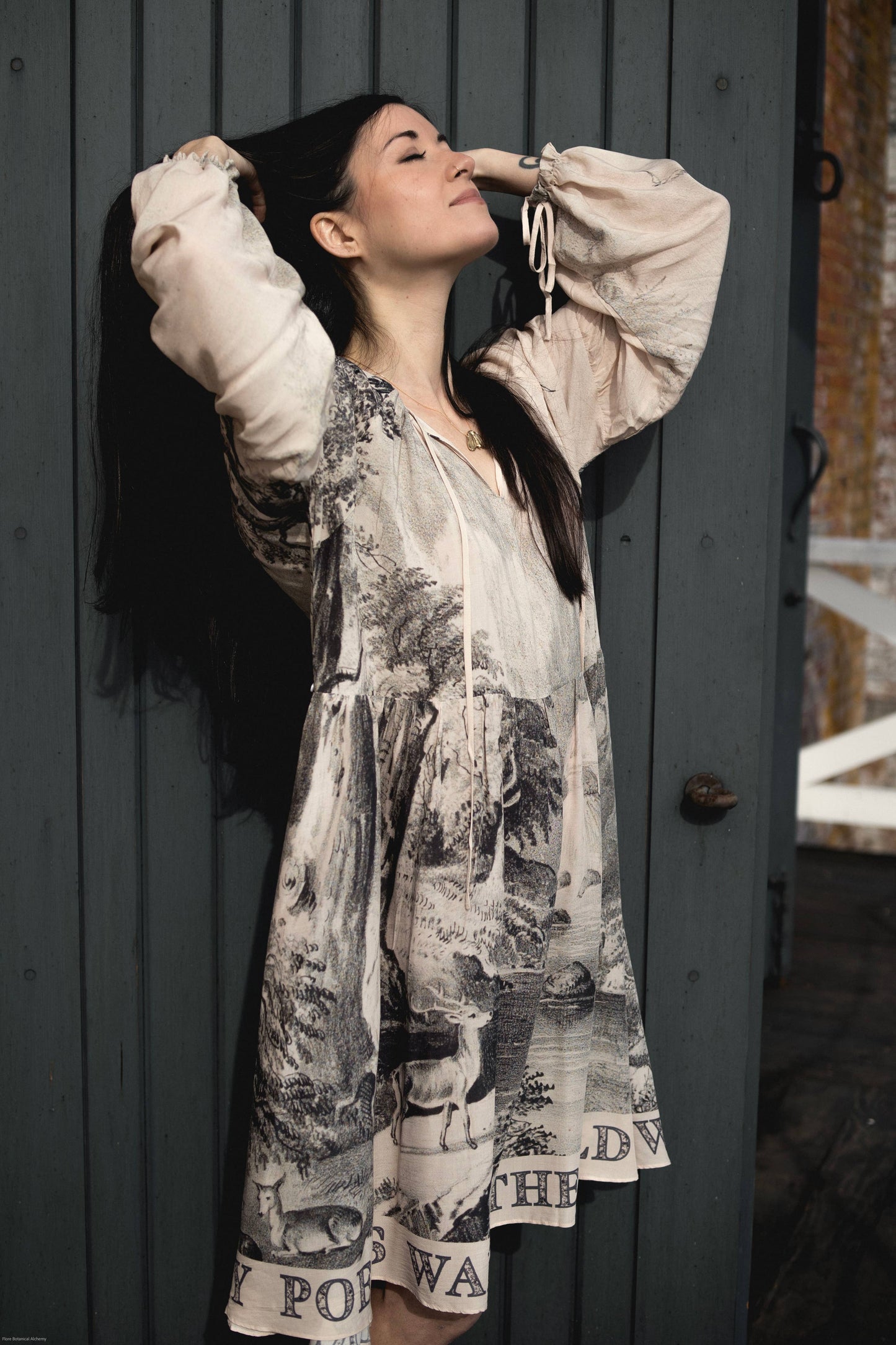 Reversible Printed Bamboo Dress/Layering Frock Tunic - Wildwood