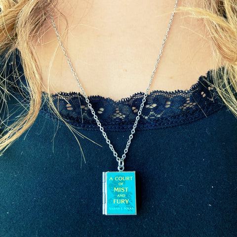 Necklace - Book Locket: A Court of Mist and Fury Stainless Steel