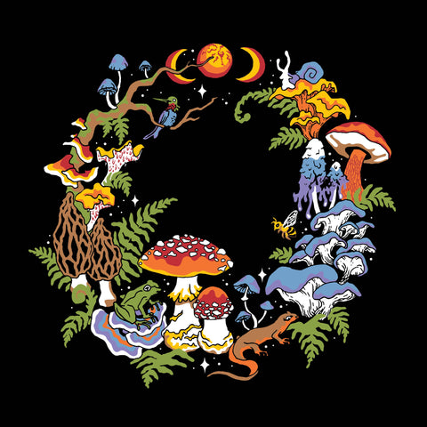 Embroidered Patch - Mushroom Fairy Ring