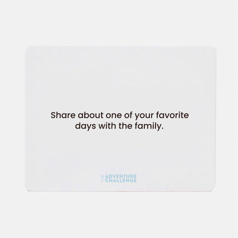 Cards - The Adventure Challenge Connection Questions for Families