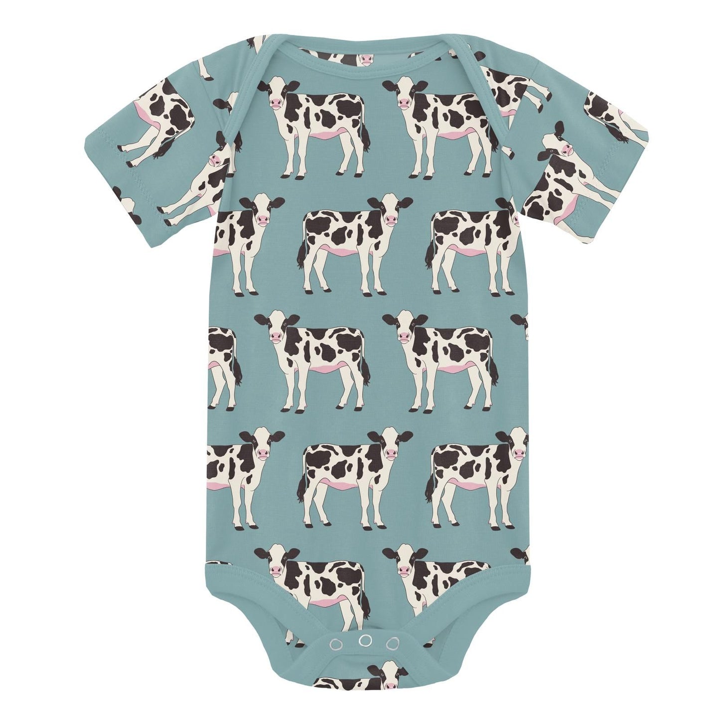 Onesie (Short Sleeve) - Jade Cows