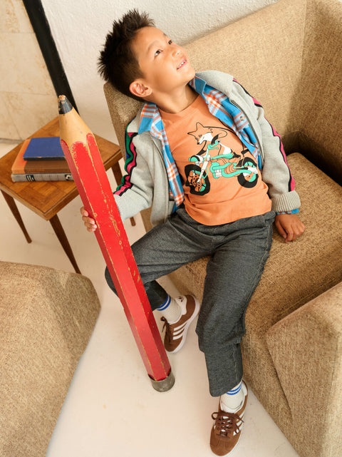 Tee (Long Sleeve) - Motor Bike Fox