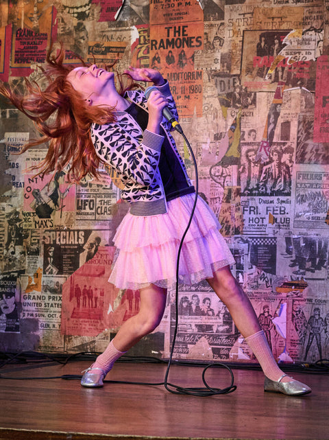 Tulle Skirt - Layered Dots Cherry Blossom