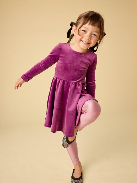 Velour Ballet Dress - Cosmic Berry