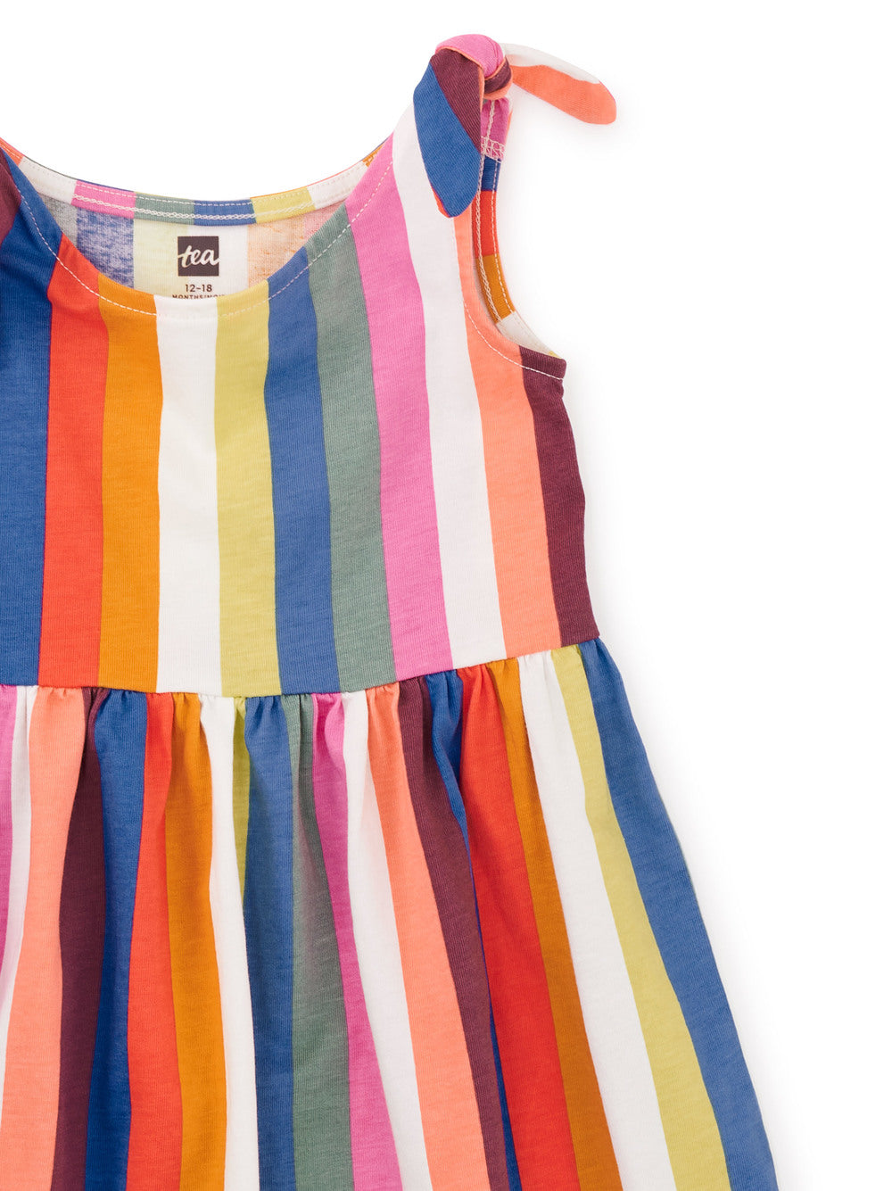 Tie Shoulder Baby Dress - Lisbon Stripe