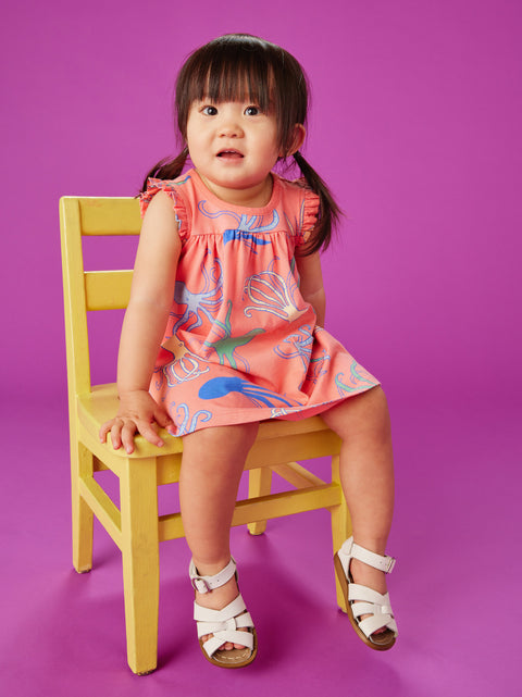 Mighty Mini Baby Dress - Octopus Oasis