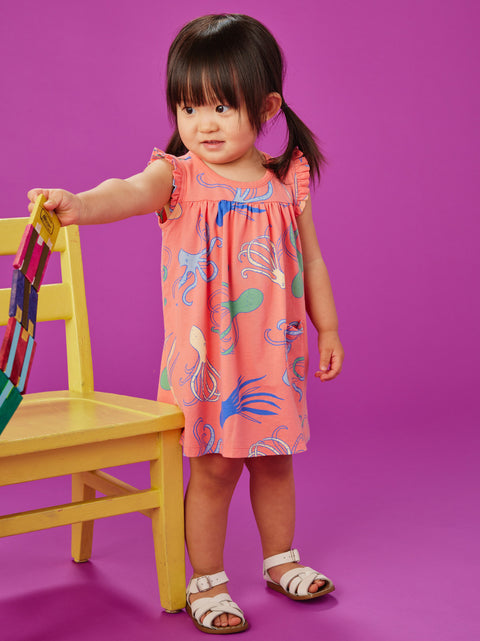 Mighty Mini Baby Dress - Octopus Oasis