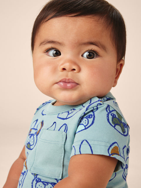 Pocket Romper - French Bulldogs