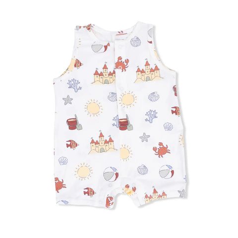 Romper Shortie - Sunny Sandcastles