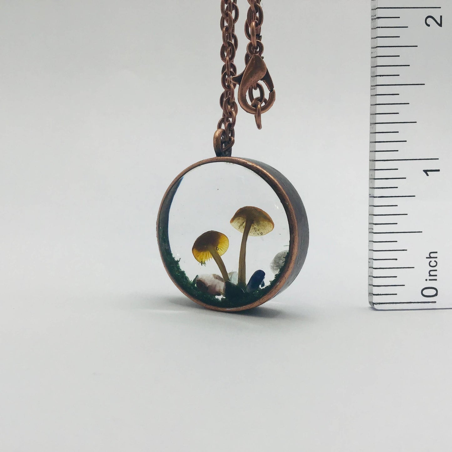 Curiosity Charm Necklace - Real Mushroom Copper # 4174