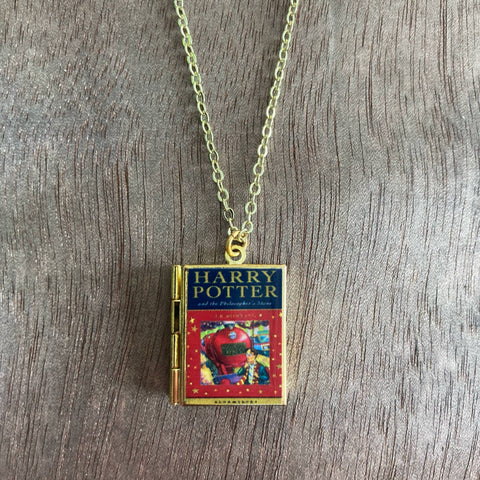 Necklace - Book Locket Harry Potter Book 1: Brass