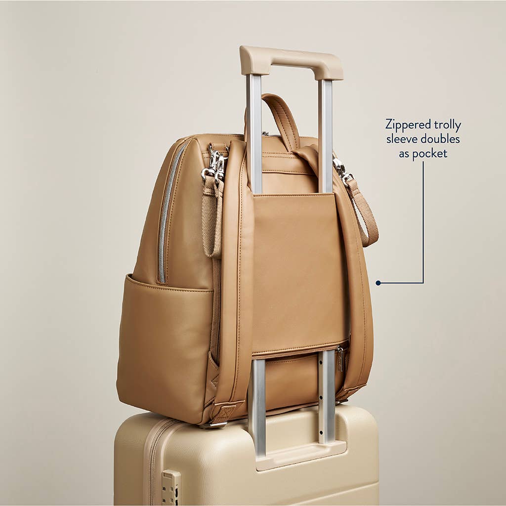 Backpack Diaper Bag - Eras Bag: Cognac