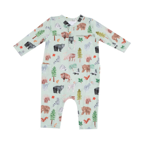 Uni Romper - American Woodland Animals