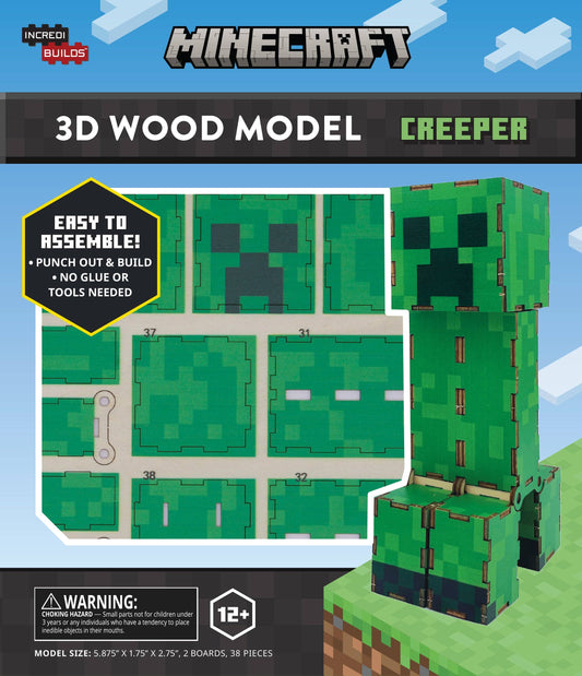 3D Wood Model - IncrediBuilds Minecraft: Creeper