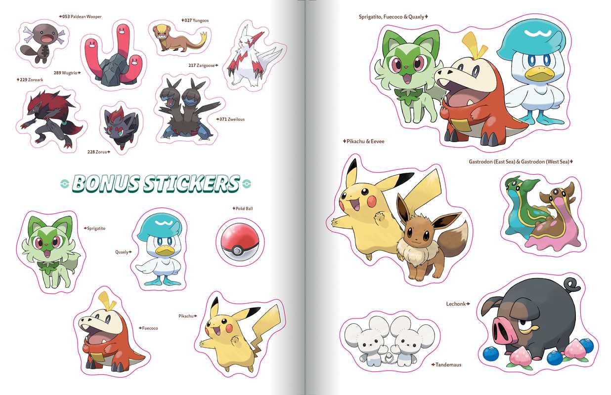 Sticker book - Pokémon: The Official Sticker Book of the Paldea Region