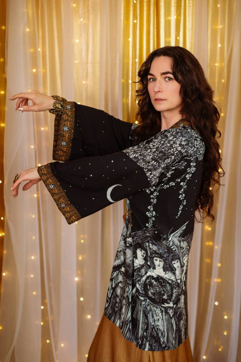 Matineé (Mid-Length) Duster - The Guardians with Angels & Moon