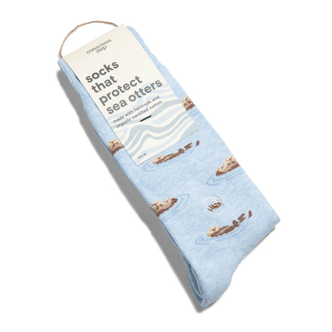 Socks that Protect Sea Otters - Periwinkle