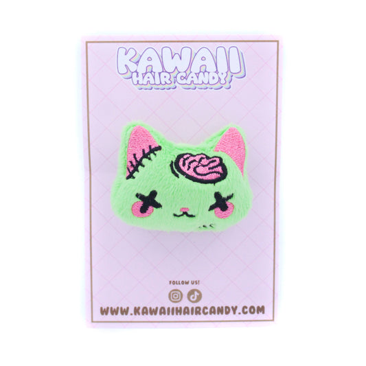 Hair Clip - Plush Anime Style Kawaii Zombie Kitty