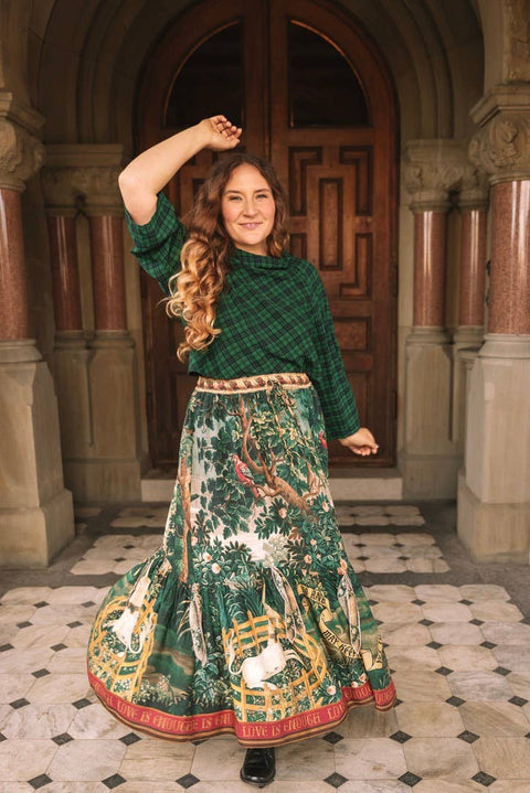 Atelier Skirt - Wildheart with Pockets Tassels & Unicorn