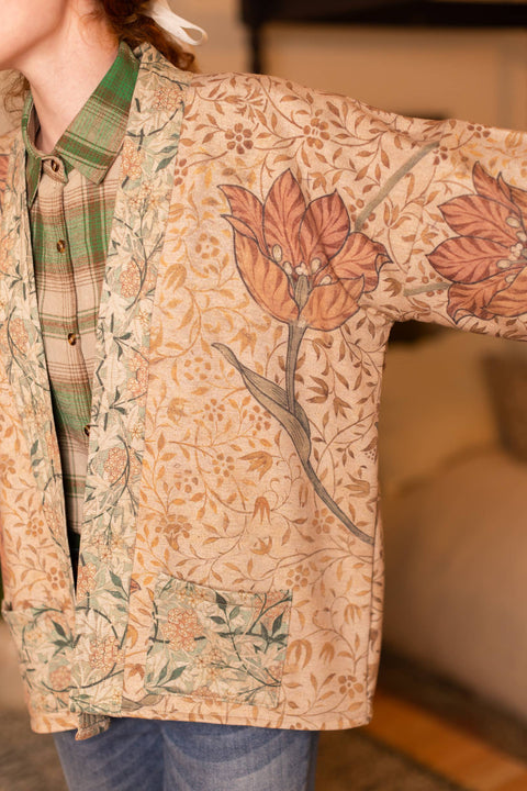 Fleece Bohemian Cardigan Kimono Jacket - Folklore