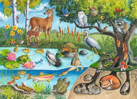 Puzzle - Animals Above and Below (60pc)