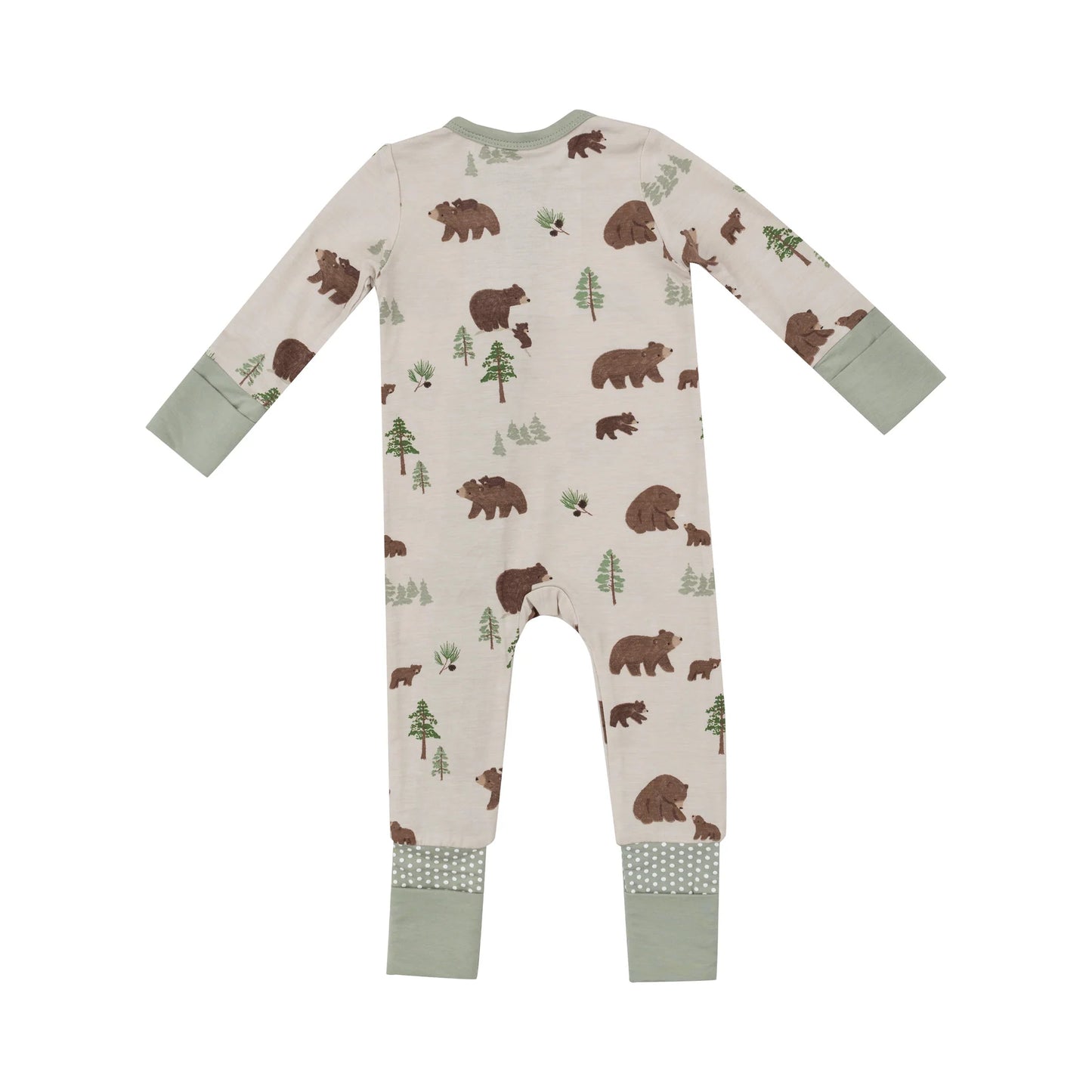 Coverall (2 Way Zipper) - Sweet Brown Bears