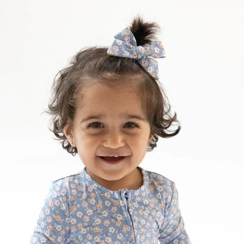 Hair Clip - Country Calico Bow (2pk)