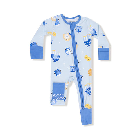Coverall (2 Way Zipper) - Hannukah Blue