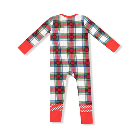 Coverall (2 Way Zipper) - Holiday Plaid