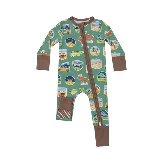 Coverall (2 Way Zipper) - National Park Stickers