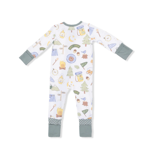 Convertible Coverall (2 Way Zipper) - Camping Blue