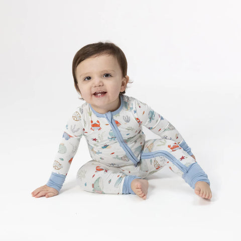 Convertible Coverall (2 Way Zipper) - Sailor Sea Creatures
