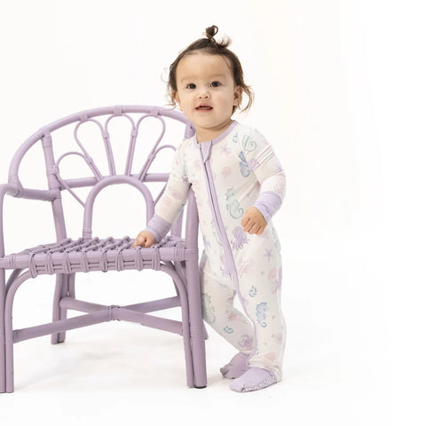 Convertible Coverall (2 Way Zipper) - Floral Sea Creatures